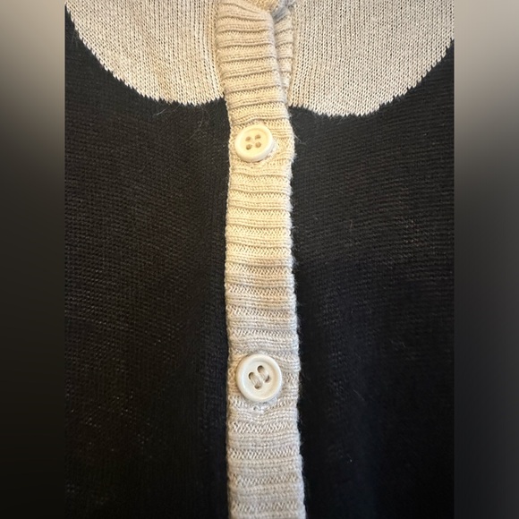 ModCloth Parisian cardigan in black-and-white, size medium - Picture 5 of 6